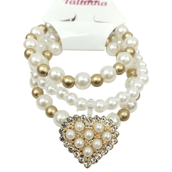 7 Pulseira Coração Ref035702211